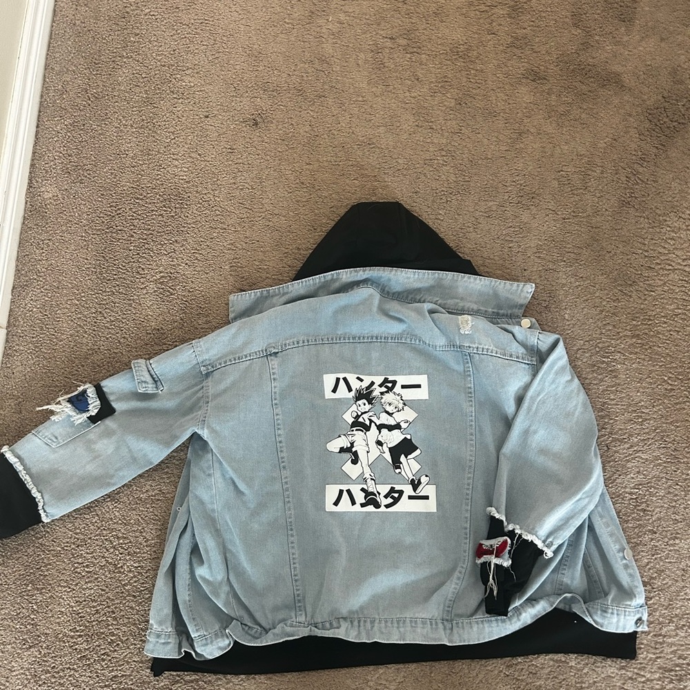 Anime HunterxHunter Graphic Denim Jacket